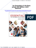 Full Download Test Bank For Essentials of Life Span Development 6th Edition John Santrock PDF Full Chapter