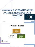 Variabel Random Kontinu Dan Distribusi Peluang Kontinu