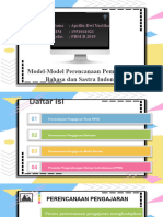 Model-Model Perencanaan Pembelajaran Bahasa Dan Sastra Indonesia