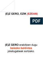 Z GERO, EZIK (Azalpena)