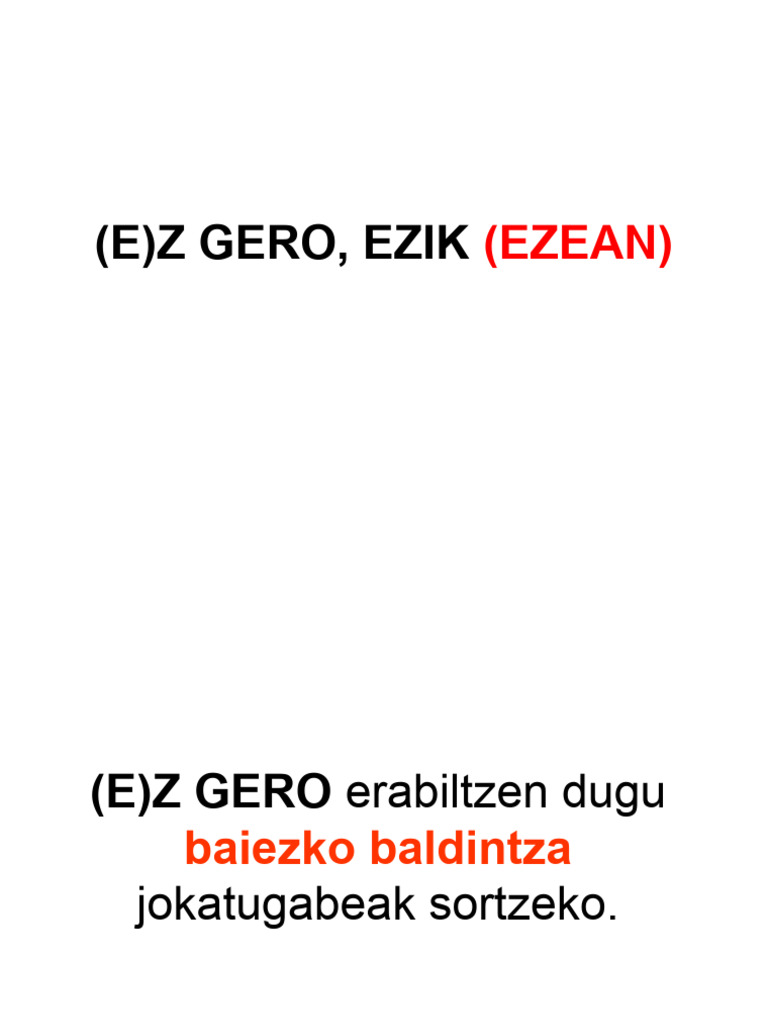 Z GERO, EZIK (Azalpena) | PDF