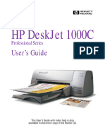 HP Deskjet 1000C: User'S Guide