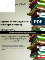 Kegiatan Pendukung Dalam Bimbingan Konseling: Kelompok 2