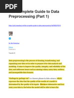 The Complete Guide To Data Preprocessing