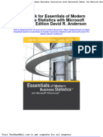Full Download Test Bank For Essentials of Modern Business Statistics With Microsoft Excel 7th Edition David R Anderson PDF Full Chapter