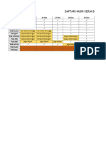 Daftar Kerja Bakti