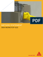 Sika Monotop 610 Method Statement