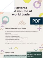 Patterns and Volume of Trade