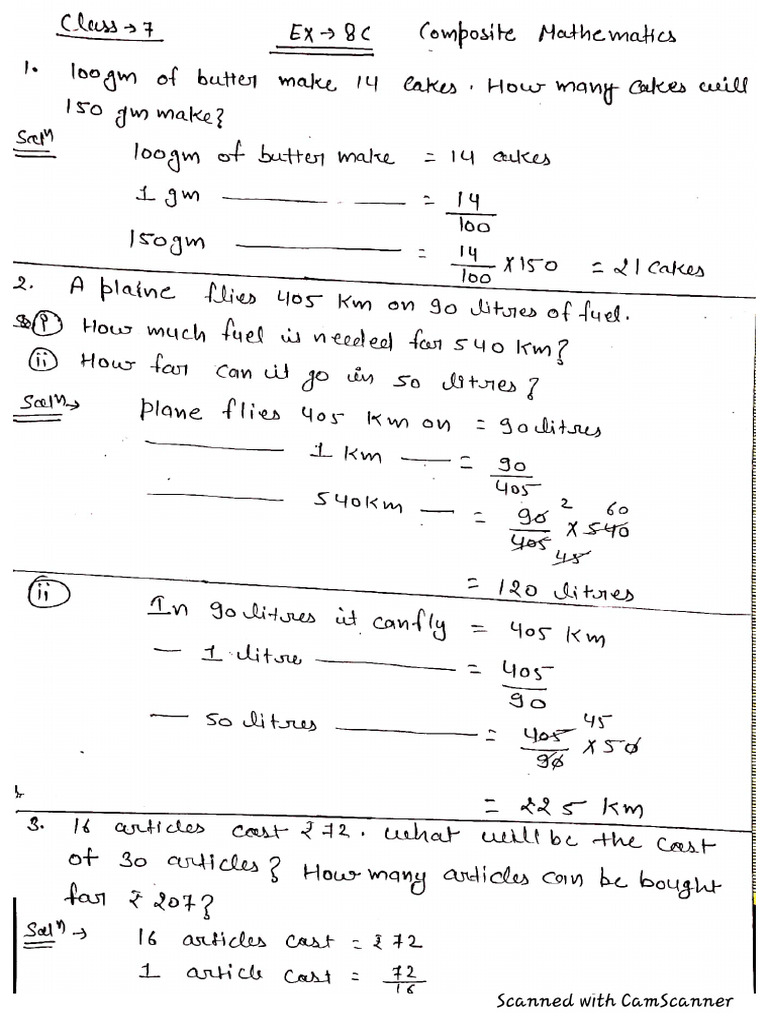 Class 7composite Math | PDF