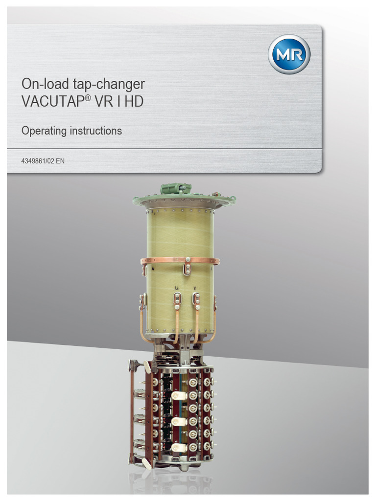 On-Load Tap-Changer Vacutap Vrihd: Operating Instructions | PDF | Relay ...