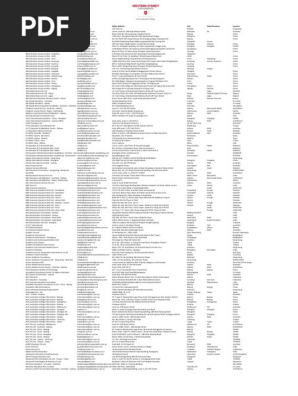 Western Sydney University Agent List | PDF | Pakistan