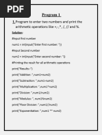 Program Python by Shailesh