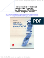 Test Bank For Essentials of Strategic Management: The Quest For Competitive Advantage, 7th Edition, John Gamble Margaret Peteraf