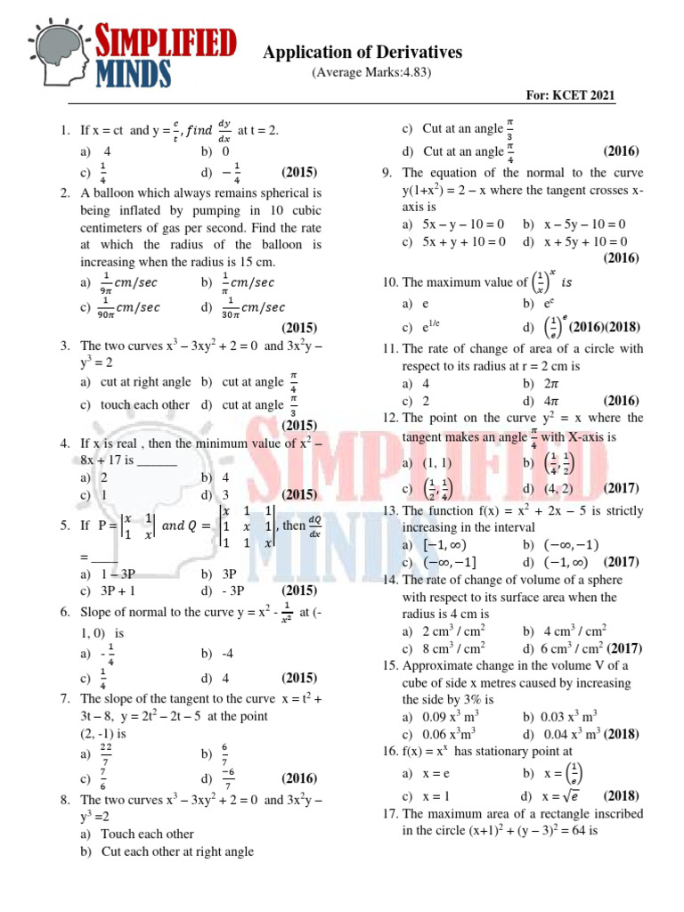 6-application-of-derivatives-kcet-pyq-a310ed0a-a46d-48e2-b3f2