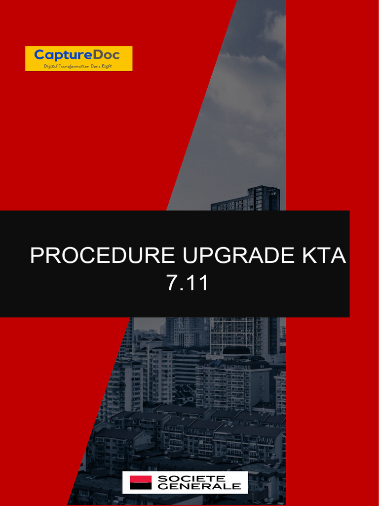 Procedure Upgrade Kta 7.11 | PDF