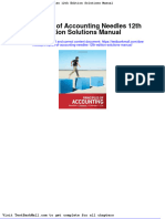 Full Download Principles of Accounting Needles 12th Edition Solutions Manual PDF Full Chapter
