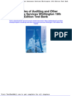 Full Download Principles of Auditing and Other Assurance Services Whittington 19th Edition Test Bank PDF Full Chapter