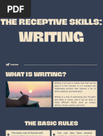 Lesson 4 - The Receptive Skills Writing