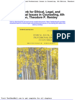 Full Download Test Bank For Ethical Legal and Professional Issues in Counseling 6th Edition Theodore P Remley PDF Full Chapter