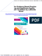 Full Download Test Bank For Evidence Based Practice For Nursing and Healthcare Quality Improvement 1st Edition by Lobiondo Wood PDF Full Chapter