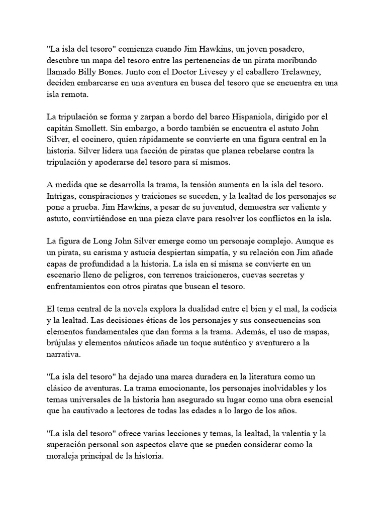 La Isla Del Tesoro Pdf Isla Del Tesoro Libros Piratas