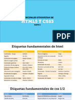 Etiquetas HTML y Css