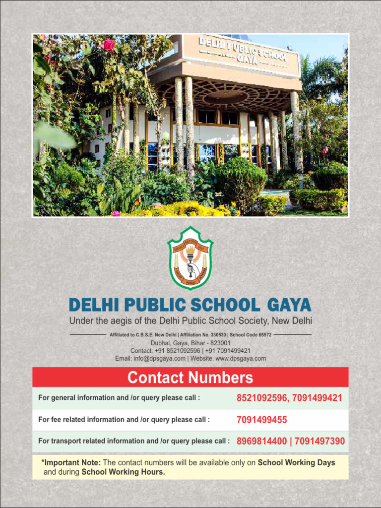 DPS Gaya School Almanac 2023-24 | PDF