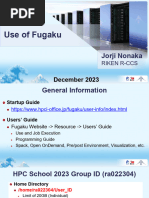 Use of Fugaku