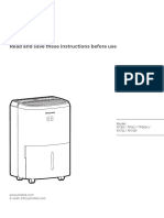 Honeywell TP Series Dehumidifier Manual