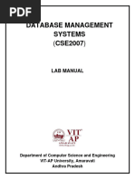 DBMS Lab Manual