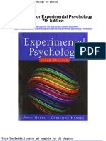 Full Download Test Bank For Experimental Psychology 7th Edition PDF Full Chapter