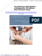 Full Download Test Bank For Exploring Child Welfare A Practice Perspective 7th Edition Cynthia Crosson Tower PDF Full Chapter