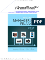 Full Download Principles of Managerial Finance Brief Gitman 7th Edition Test Bank PDF Full Chapter