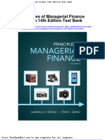 Full Download Principles of Managerial Finance Gitman 14th Edition Test Bank PDF Full Chapter