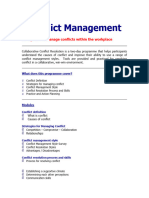 Conflict Management Outline