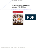 Full Download Test Bank For Exploring Marketing Research 11th Edition PDF Full Chapter