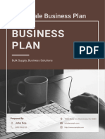 Wholesale Business Plan Example