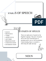 Minimalist White and Gray Parts of Speech