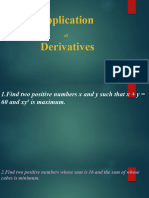 Application Derivatives