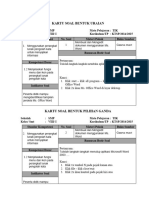 Kartu Soal Bentuk Uraian