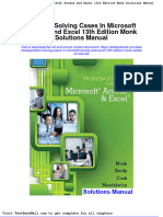 Full Download Problem Solving Cases in Microsoft Access and Excel 13th Edition Monk Solutions Manual PDF Full Chapter