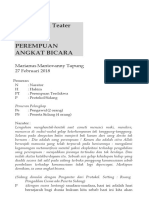 Naskah Kalau Perempuan Angkat Bicara