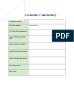 Microeconomics Commentary