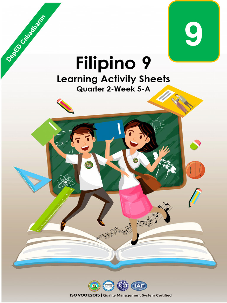 Final Wlas Filipino 9 Week 5 A Q 2 Pdf