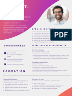 Coloré Dégradé Graphique Concepteur CV