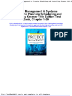 Project Management A Systems Approach To Planning Scheduling and Controlling Kerzner 11th Edition Test Bank, Chapter 1-20