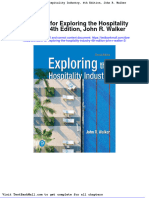 Full Download Test Bank For Exploring The Hospitality Industry 4th Edition John R Walker 2 PDF Full Chapter