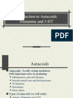 Autacoids Histamine and 5-HT 2008