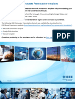IEEE BLUE 3015 Corporate Presentation Template PPT 092023