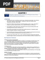 21stc Lit Quarter 1 Lesson 1 1